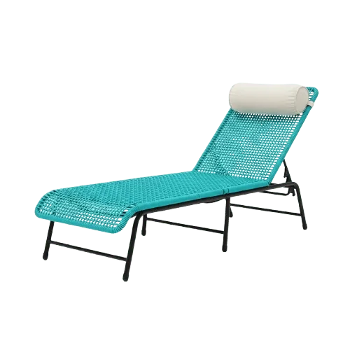 Asoleadora tejida artesanal para piscina y terraza